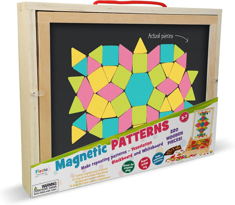 Magnetic Patterns Wooden Activity Box-Dementia,Memory Pattern & Sequencing,Shape & Space & Measure-Learning SPACE