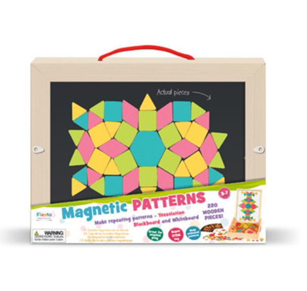 Magnetic Patterns Wooden Activity Box, Learning SPACE