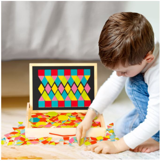 Magnetic Patterns Wooden Activity Box, Learning SPACE