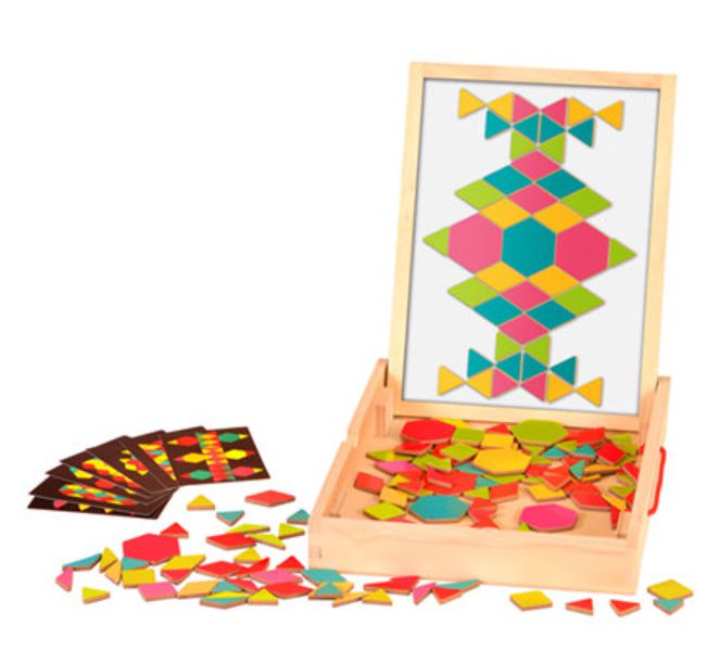 Magnetic Patterns Wooden Activity Box, Learning SPACE