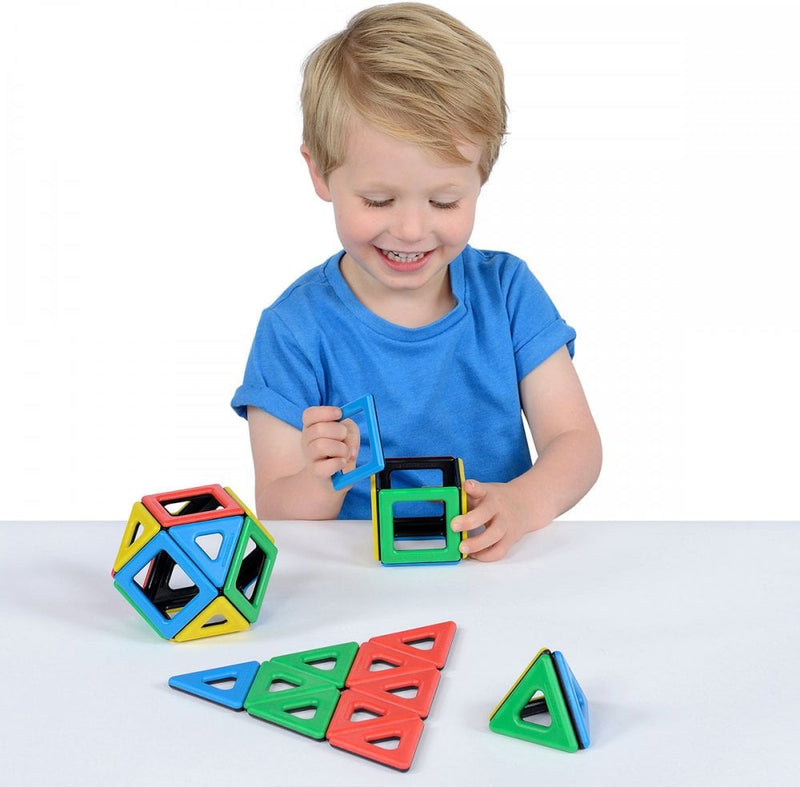 Magnetic Polydron Set - 32 Pieces, Learning SPACE