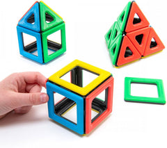 Magnetic Polydron Set - 32 Pieces-Engineering & Construction,Maths,Polydron,Primary Maths,S.T.E.M,Shape & Space & Measure,Stock-Learning SPACE