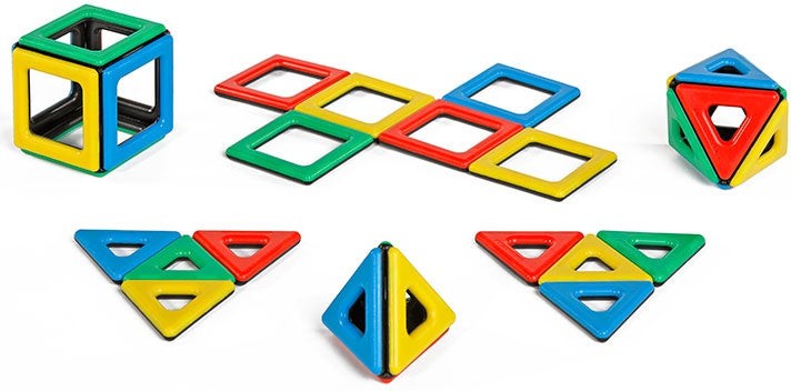 Magnetic Polydron Set - 32 Pieces, Learning SPACE