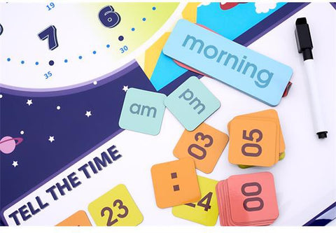 Magnetic Tell The Time Wall Sticker-Calmer Classrooms, Early Years Maths, Eco Friendly, Helps With, Life Skills, Maths, Ormond, Planning And Daily Structure, Primary Maths, PSHE, S.T.E.M, Schedules & Routines, Stock, Time-Learning SPACE