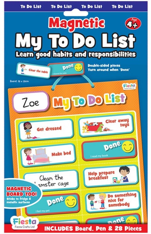 Magnetic To Do List-Calmer Classrooms,communication,Communication Games & Aids,Fiesta Crafts,Helps With,Life Skills,Neuro Diversity,Planning And Daily Structure,Primary Literacy,PSHE,Schedules & Routines,Stock-Learning SPACE