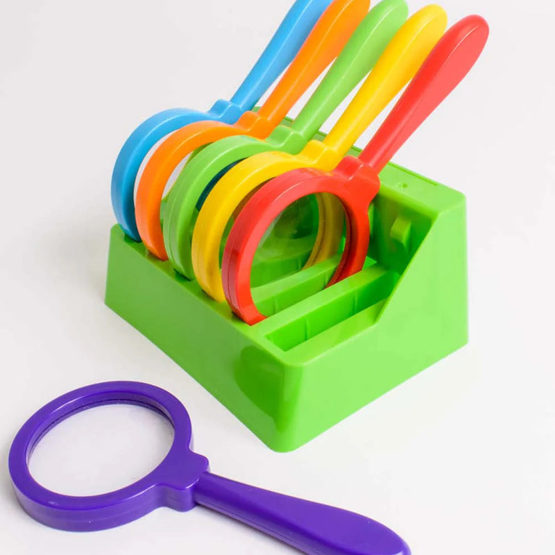 Magnifiers with Stand Set of 6, Learning SPACE