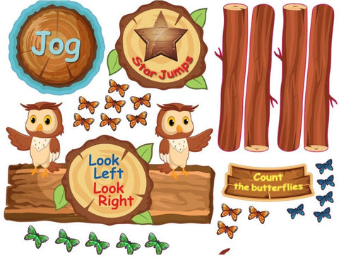 Main Sensory Pathway Pack: 20-30m-Dropship,Movement Breaks,Sensory Flooring,Sensory Paths,Stock-Learning SPACE