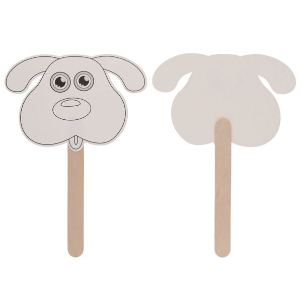 Make Your own Lollipop Dog Fan Pack of 10, Learning SPACE