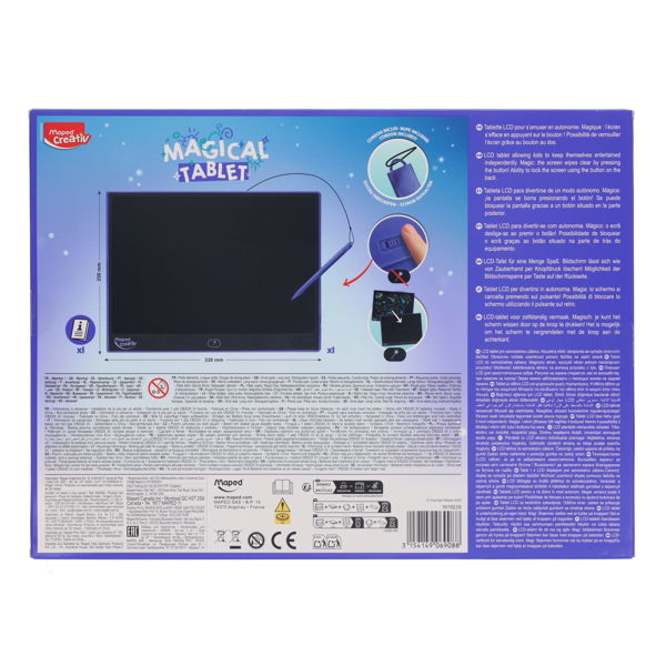 Maped Creativ 16" Magical LCD Tablet With Pen, Learning SPACE