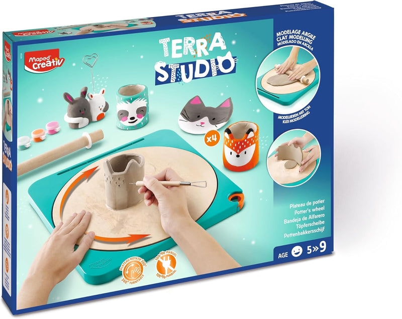 Maped Creativ Terra Studio - Pottery Kit for Kids, Learning SPACE
