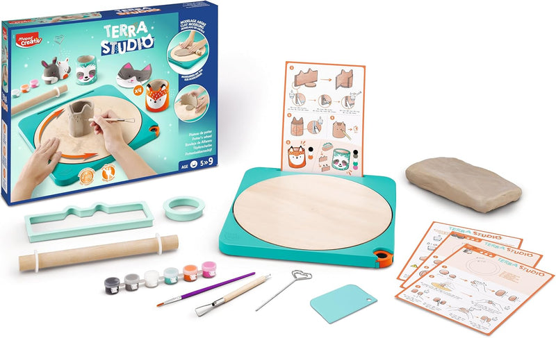 Maped Creativ Terra Studio - Pottery Kit for Kids, Learning SPACE