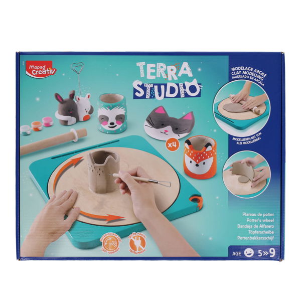 Maped Creativ Terra Studio - Pottery Kit for Kids, Learning SPACE