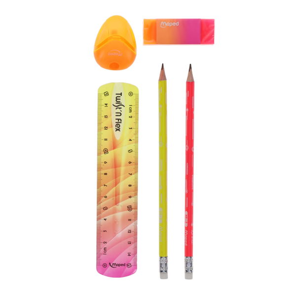 Maped Neon 5-Piece Stationery Kit, Learning SPACE