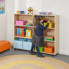 Maple Mobile Fold Away Bookcase-Bookcases,Classroom Furniture,Furniture,Profile Education,Trolleys,Wellbeing Furniture-Learning SPACE