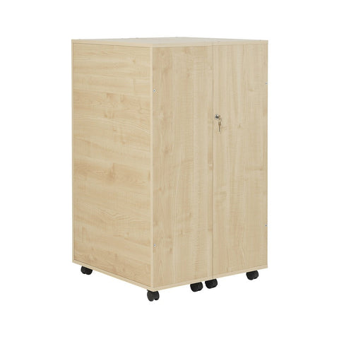 Maple Mobile Fold Away Bookcase-Bookcases,Classroom Furniture,Furniture,Profile Education,Trolleys,Wellbeing Furniture-Learning SPACE