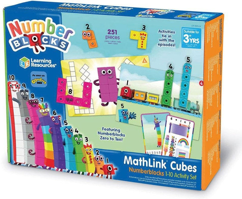 MathLink® Cubes Numberblocks 1-10 Activity Set, Learning SPACE