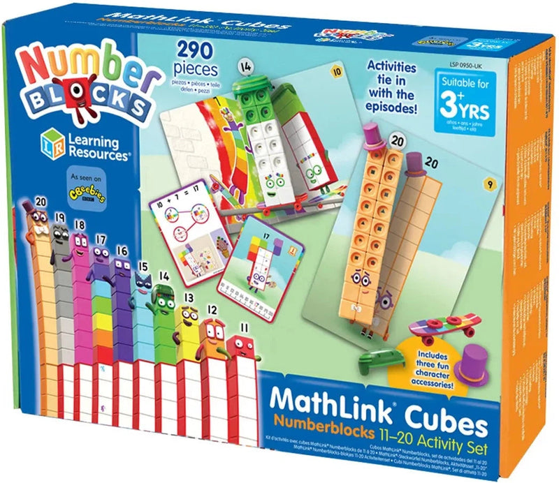 MathLink® Cubes Numberblocks 11-20 Activity Set, Learning SPACE