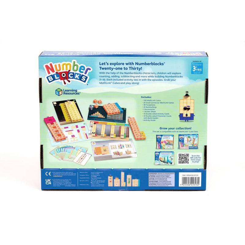 MathLink® Cubes Numberblocks® 21-30 Activity Set, Learning SPACE