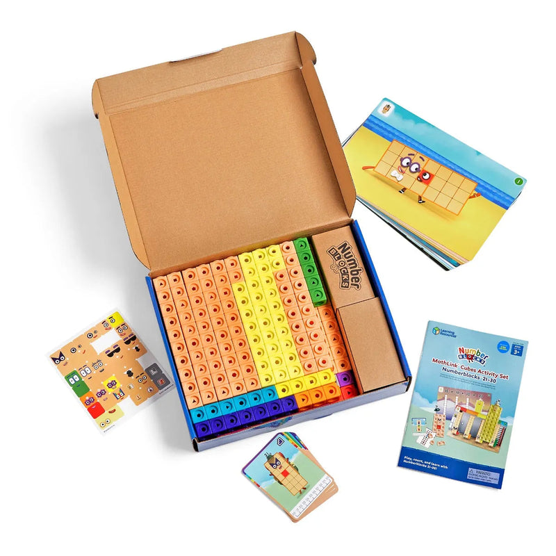 MathLink® Cubes Numberblocks® 21-30 Activity Set, Learning SPACE