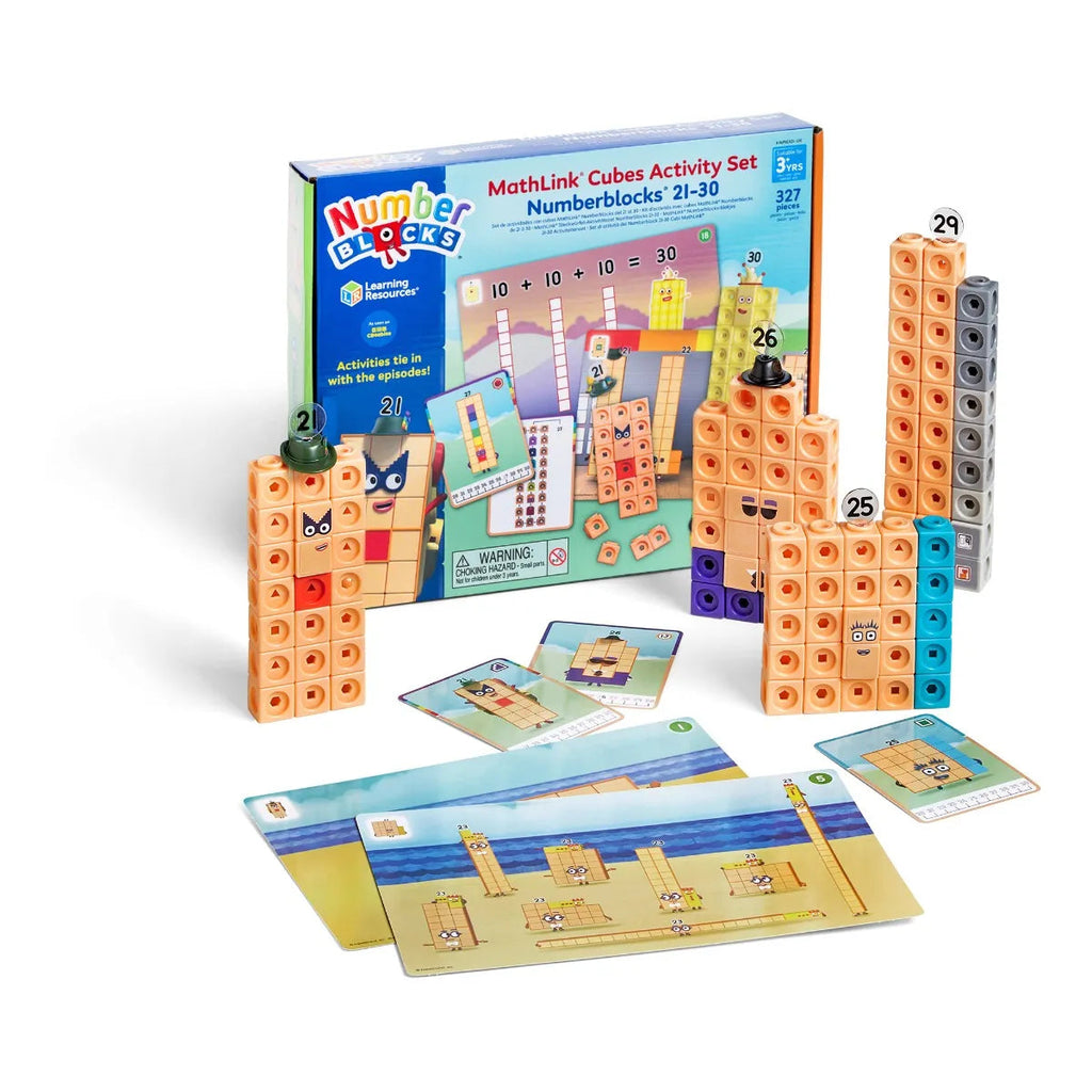 MathLink® Cubes Numberblocks® 21-30 Activity Set-Early Years Maths,Learning Activity Kits,Learning Resources,Maths,Maths Toys-Learning SPACE