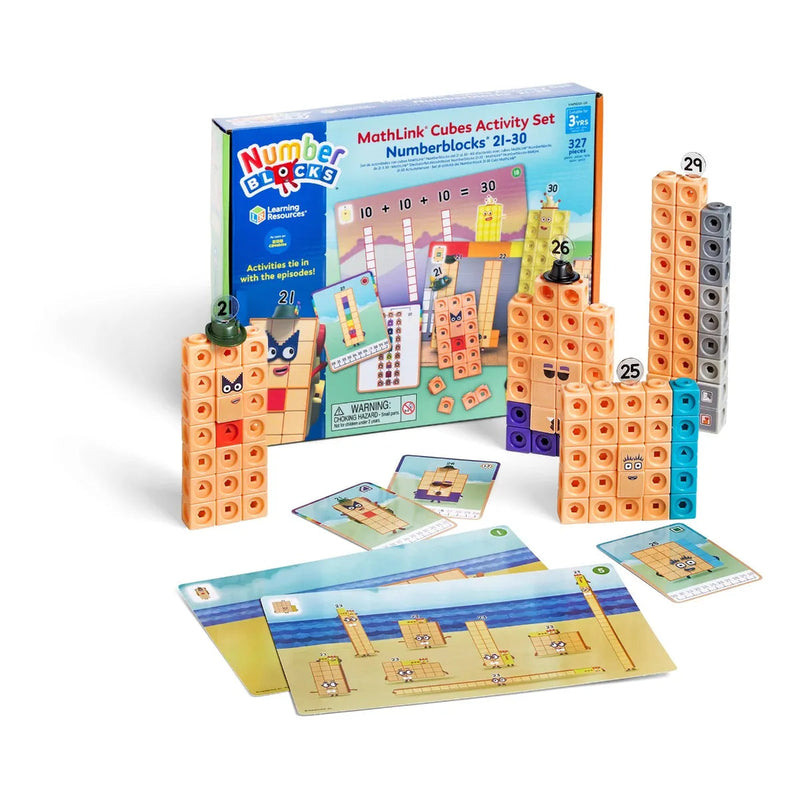 MathLink® Cubes Numberblocks® 21-30 Activity Set, Learning SPACE
