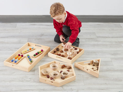 Maths Shape Trays (4Pk)-Cosy Direct,Storage,Trays,Wellbeing Furniture-Learning SPACE