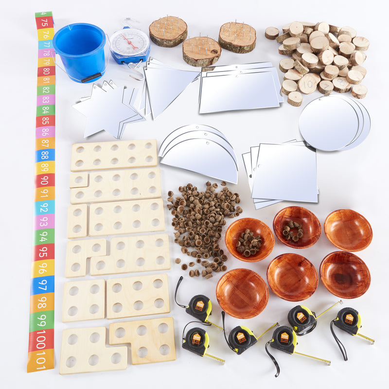 Maths Shed Starter Kit (60+ Items)-Cosy Direct,Early Years Maths,Maths,Maths Toys,Outdoor Classroom,Primary Maths,Shape & Space & Measure-Learning SPACE