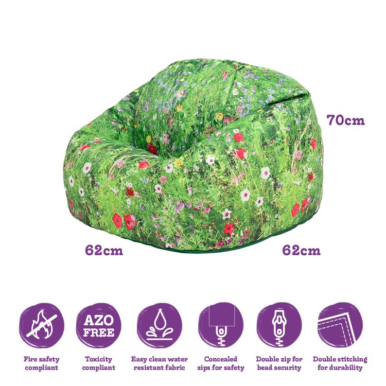 Meadow Children's Bean Bag Chair, Learning SPACE