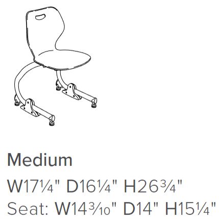 Medium Intellect Wave Rocker Chair - Chrome Surfs Up PRE ORDER -MARCH-Classroom Chairs,Intellect,KI Europe,Movement Chairs & Accessories,Rocking,Seating,Vestibular,Wellbeing Furniture-Learning SPACE