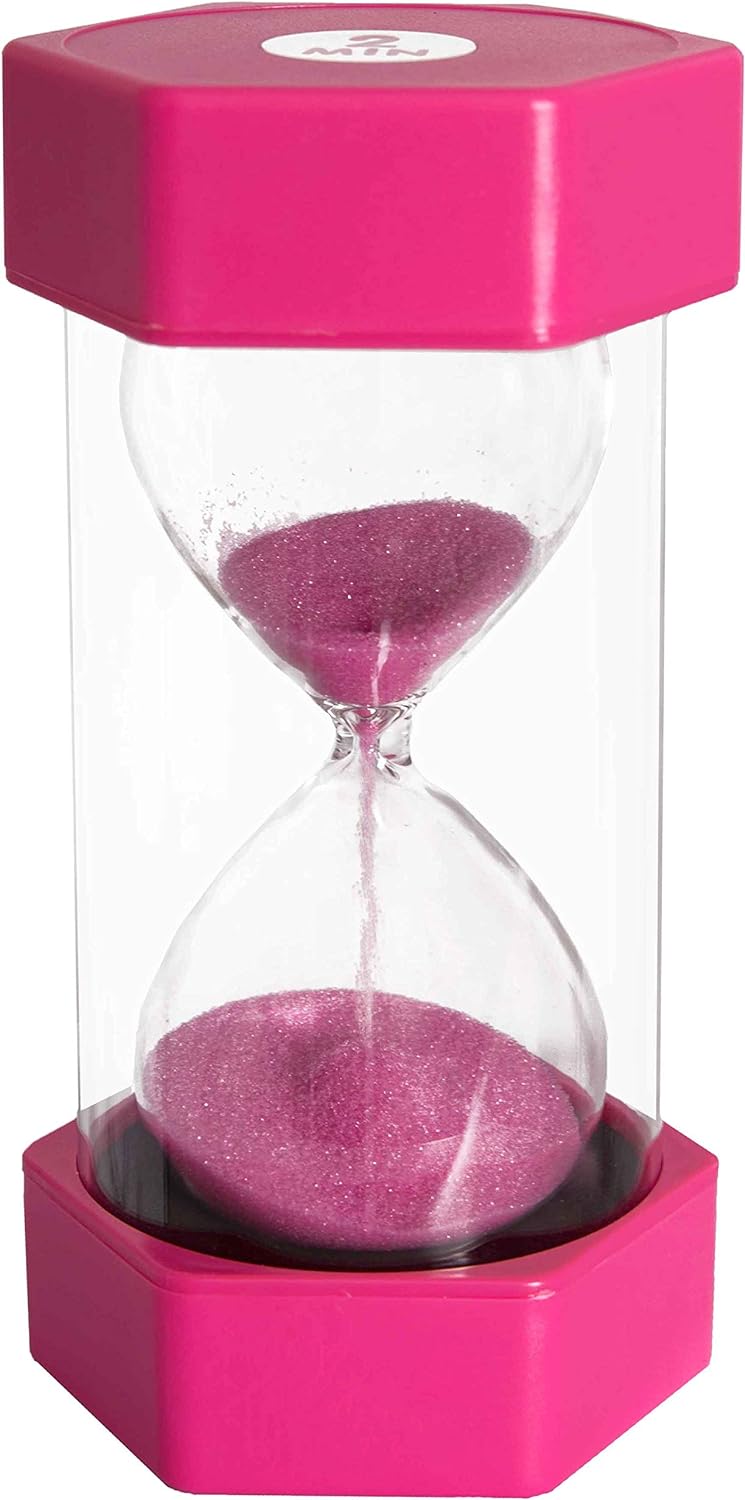 Medium Sand Timer - 2 Minutes (Pink), Learning SPACE