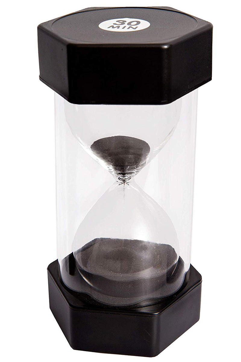 Medium Sand Timer - 30 Min. (Black), Learning SPACE