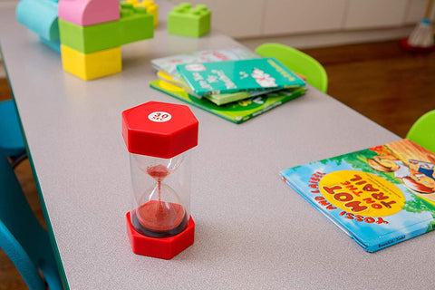 Medium Sand Timer - 30 Sec. (Red)-AllSensory,Calming & Anxiety,Early Science,Early Years Maths,Maths,Playlearn,Primary Maths,PSHE,Sand Timers & Timers,Sensory Seeking,Stock,Transitions and Routines,Visual Sensory Toys-Learning SPACE