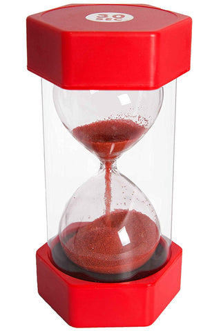 Medium Sand Timer - 30 Sec. (Red)-AllSensory,Calming & Anxiety,Early Science,Early Years Maths,Maths,Playlearn,Primary Maths,PSHE,Sand Timers & Timers,Sensory Seeking,Stock,Transitions and Routines,Visual Sensory Toys-Learning SPACE