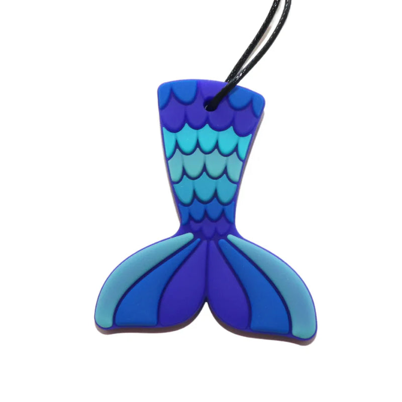 Mermaid Tail Chew Pendant, Chew Aids Learning SPACE