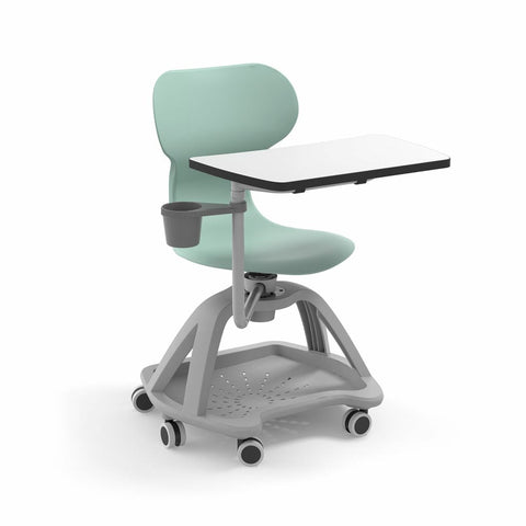 Mia Student Chair with Table-Classroom Chairs,Dropship,Dyslexia,Learning Difficulties,Movement Chairs & Accessories,Neuro Diversity,Seating,Wellbeing Furniture-Mint-LS1036M-Learning SPACE