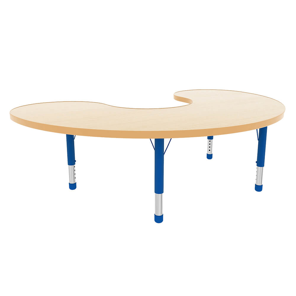 Milan Group Table-Classroom Table, Furniture, Height Adjustable, Horseshoe, Profile Education, Table, Wellbeing Furniture-Blue-KB4-ML203-08-Learning SPACE