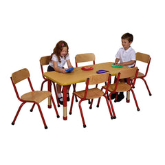 Milan Rectangular Tables - 6 or 8 Seater-Classroom Table,Furniture,Height Adjustable,Milan,Profile Education,Rectangular,Table,Wellbeing Furniture-Learning SPACE