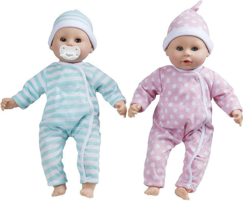 Mine to Love Twins Luke & Lucy Dolls-Dolls & Doll Houses, Gifts For 2-3 Years Old, Imaginative Play, Nurture Room, Stock-Learning SPACE