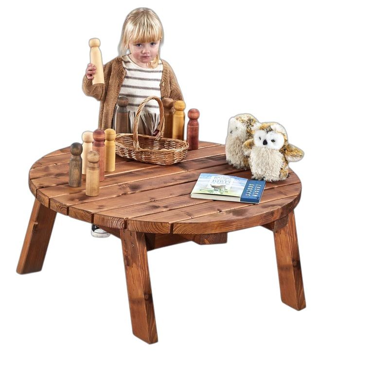 Mini Activity Play Table - (H)40cm - Includes a FREE Tuff Tray-Classroom Furniture,Coffee table,Cosy Direct,Dining Furniture,Furniture,Library Furniture,Outdoor Furniture,Round,Sensory Room Furniture,Table,Tuff Tray,Wellbeing Furniture,Wooden Table-Learning SPACE