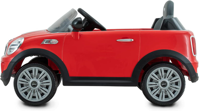 Mini Cooper S Roadster 6 Volt Car with Remote Control - Red, Learning SPACE