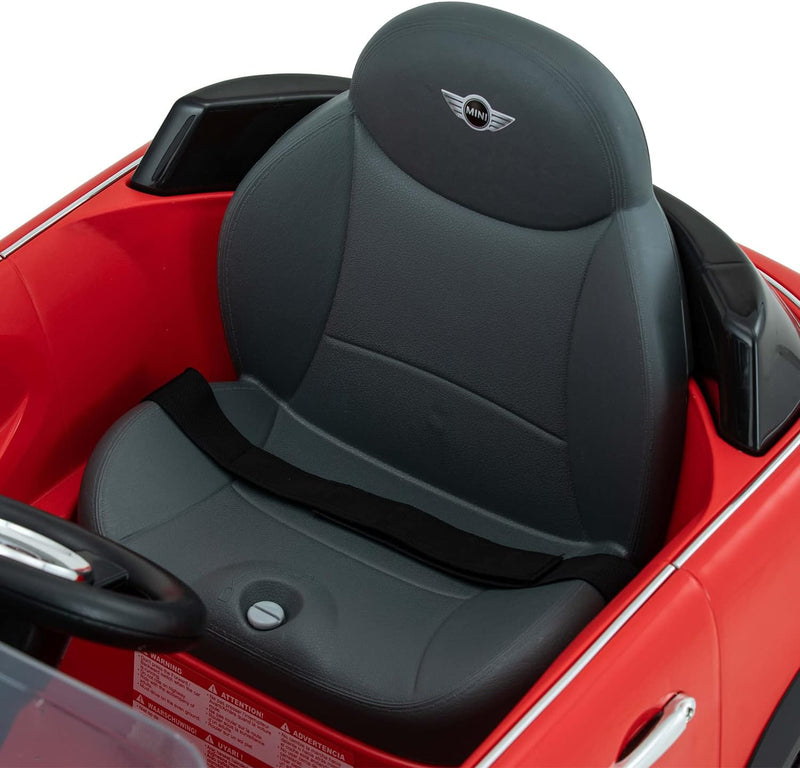 Mini Cooper S Roadster 6 Volt Car with Remote Control - Red, Learning SPACE