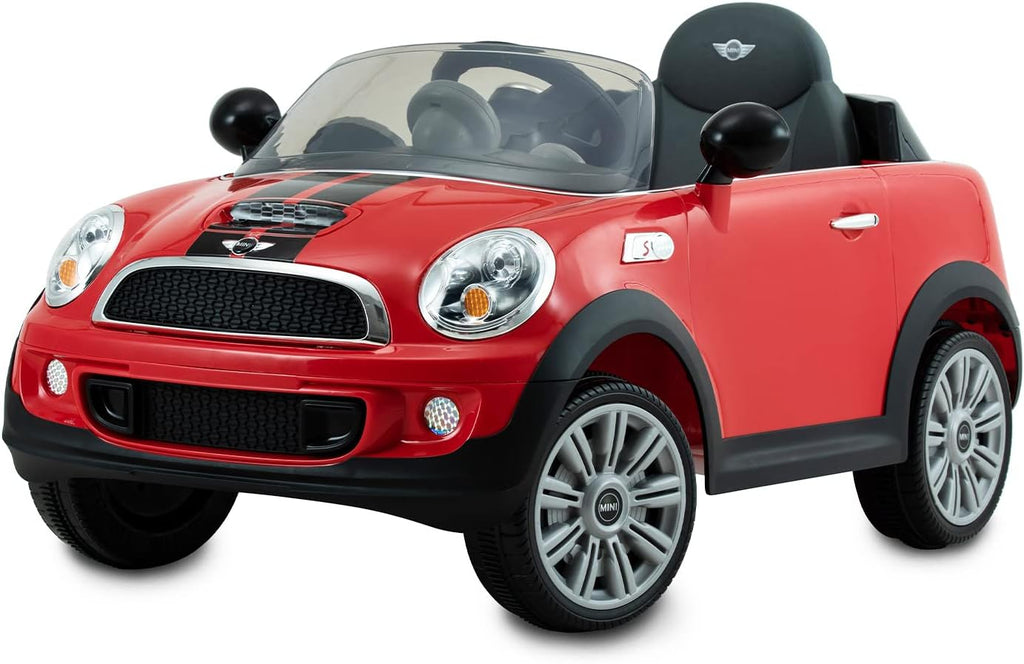 Mini Cooper S Roadster 6 Volt Car with Remote Control - Red-Dropship,Early Years. Ride On's. Bikes. Trikes,Ride On's. Bikes & Trikes,Ride Ons-Learning SPACE