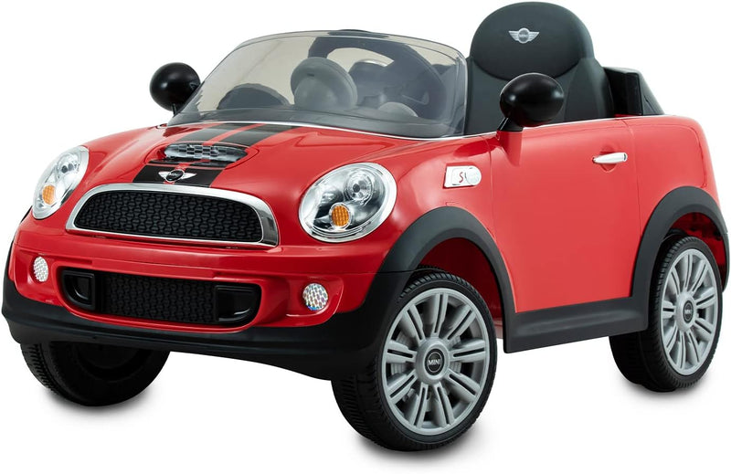 Mini Cooper S Roadster 6 Volt Car with Remote Control - Red, Learning SPACE