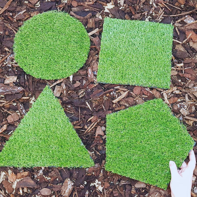 Mini Grass Shapes Set of 4, Learning SPACE