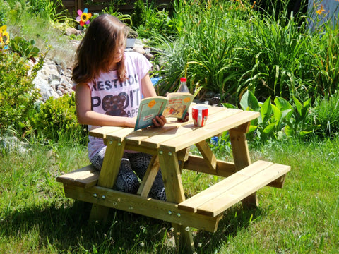 Mini Picnic Table-Dropship,Outdoor Furniture,Outdoor Seating,Picnic Table,Sensory Garden,Wooden Table-Learning SPACE