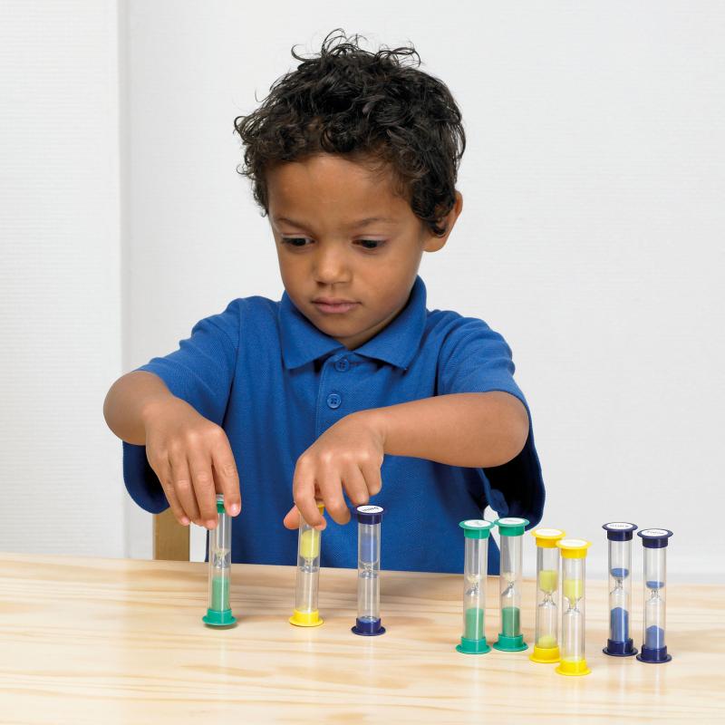 Mini Sand Timers Set of 3 for Classroom Use, Learning SPACE