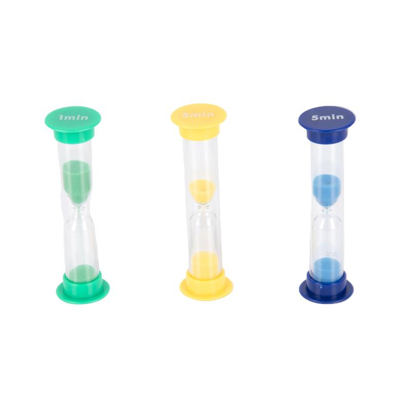 Mini Sand Timers Set of 3 for Classroom Use, Learning SPACE