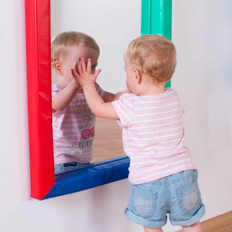 Mirror with Soft Frame (750x 550mm sq), Learning SPACE