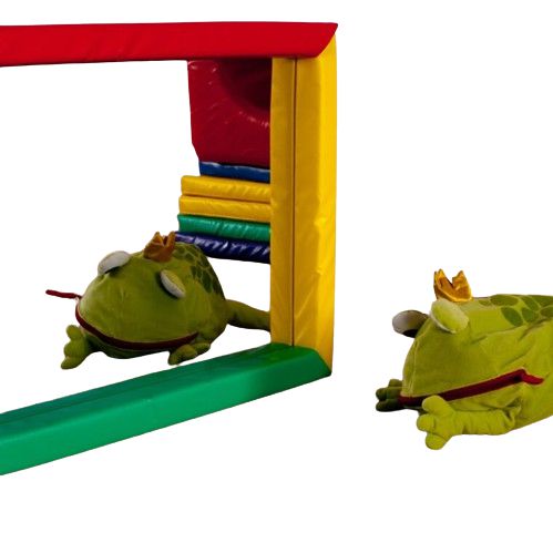 Mirror with Soft Frame (750x 550mm sq), Multicolour Learning SPACE