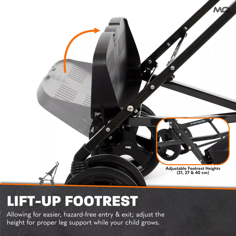 MobiQuip XL Carbon Fibre Disability Pushchair, Learning SPACE
